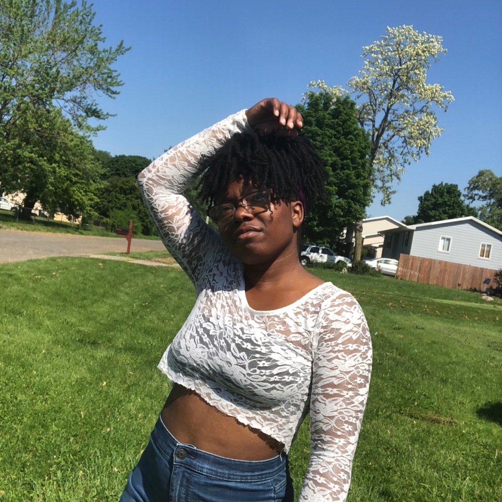 Lace White Crop Top